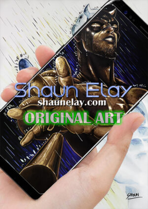 DAREDEVIL 100x70 ORIGINAL PAINTING [IN NEGATIVE]