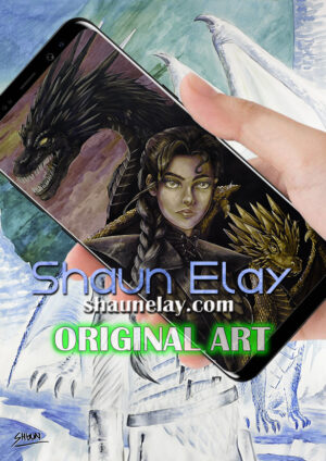 SORRENGAIL 100x70 ORIGINAL PAINTING [IN NEGATIVE]