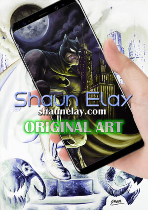 GOTHAM 100x70 ORIGINAL PAINTING [IN NEGATIVE]